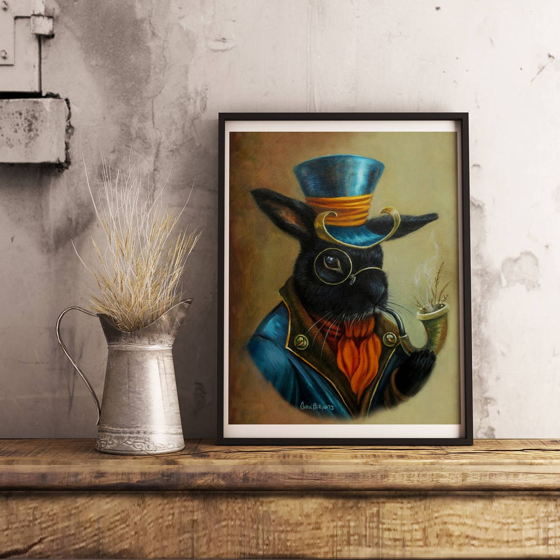 "Shurbun Lockely" Fantasy Bunny Rabbit Art Print