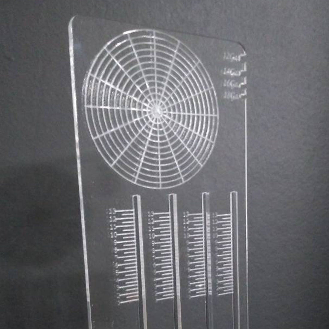 Jewelers ring gauge, ring ruler, ring blank, circle divider, jewelry tool - Inlumined Arts LLC