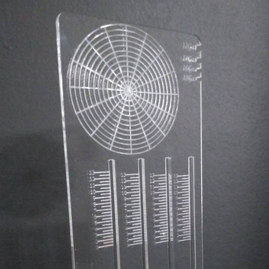 Jewelers ring gauge, ring ruler, ring blank, circle divider, jewelry tool - Inlumined Arts LLC