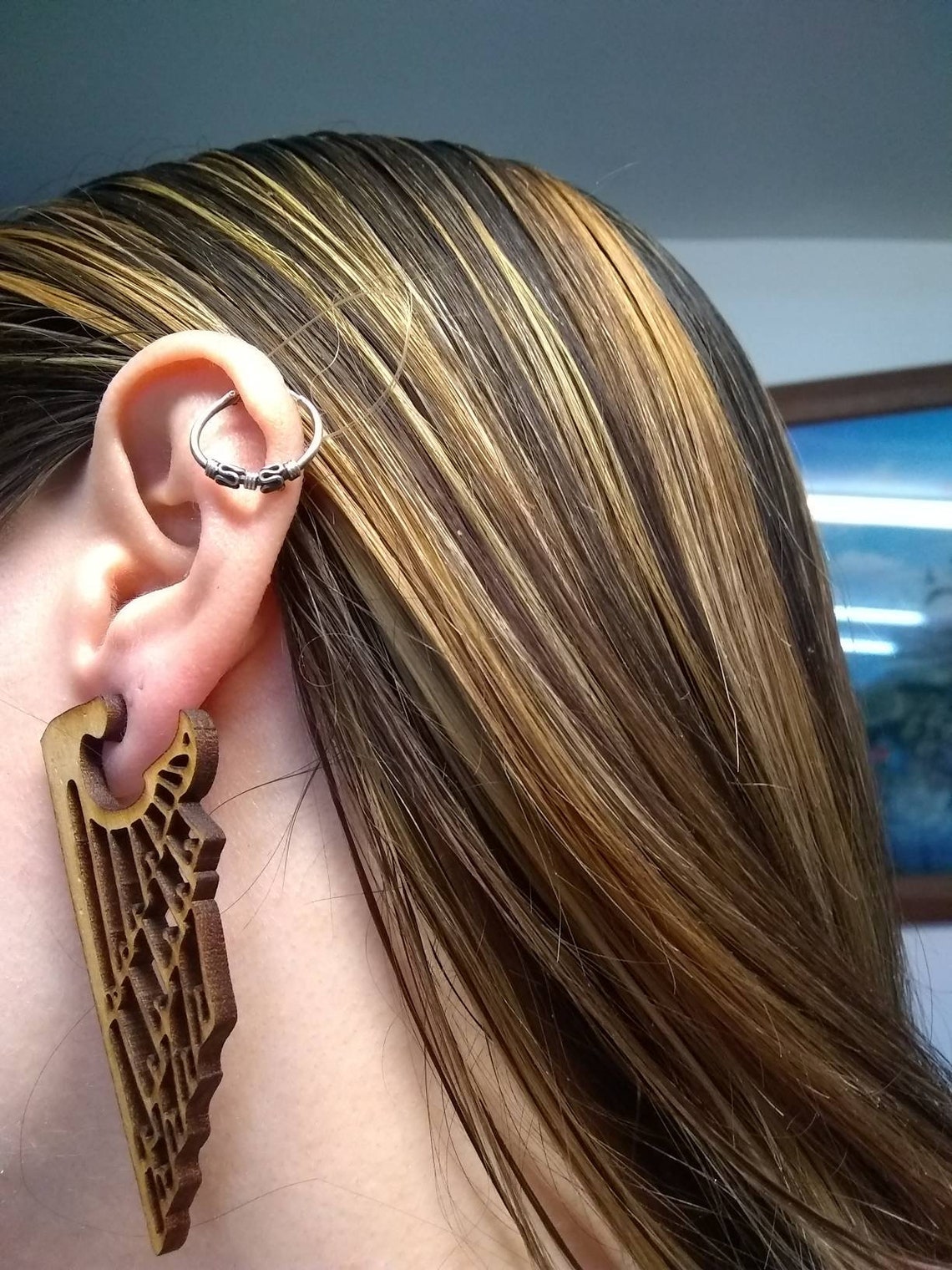 Art Deco Wing Avant Garde Angel Earrings - Inlumined Arts LLC