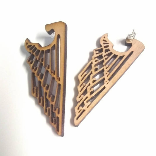 Art Deco Wing Avant Garde Angel Earrings - Inlumined Arts LLC