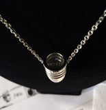 Sterling Silver Civil War Bullet Necklace  