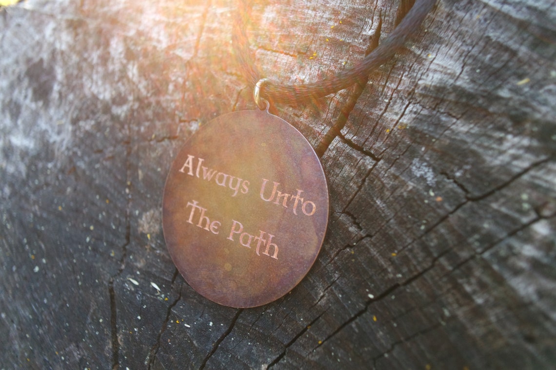 Copper Pentacle pendant, medalion personalized pagan gift