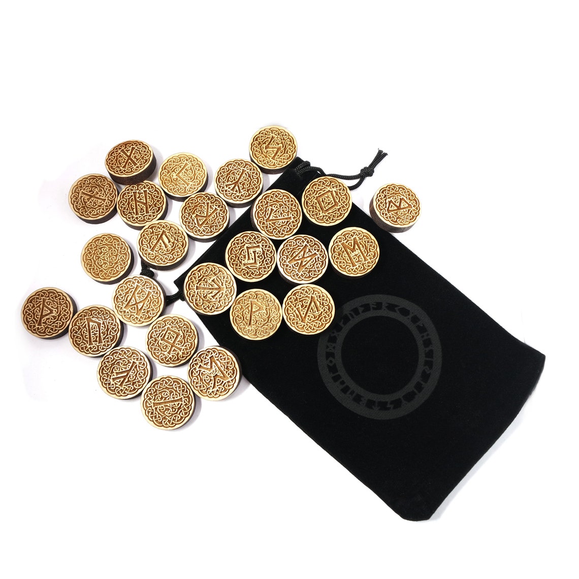 Norse futhark Knot Work Rune Set
