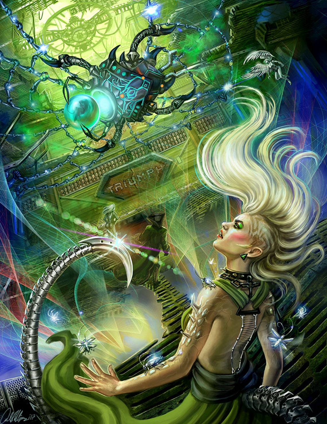 "Kat Cover Art" League Of Eder Sci-fi Print
