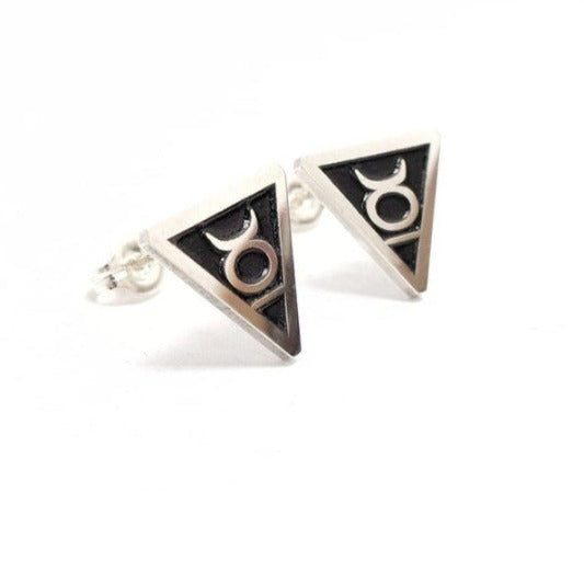 Zodiac Earring Studs 925 sterling silver