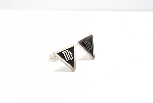 Zodiac Stud Earrings Silver .925