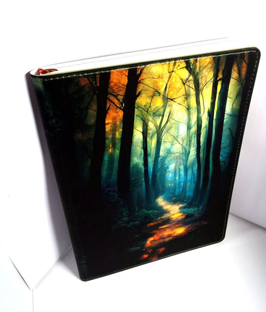 Magical Rainbow Forest PU Leather Lined Dream Journal Diary Book