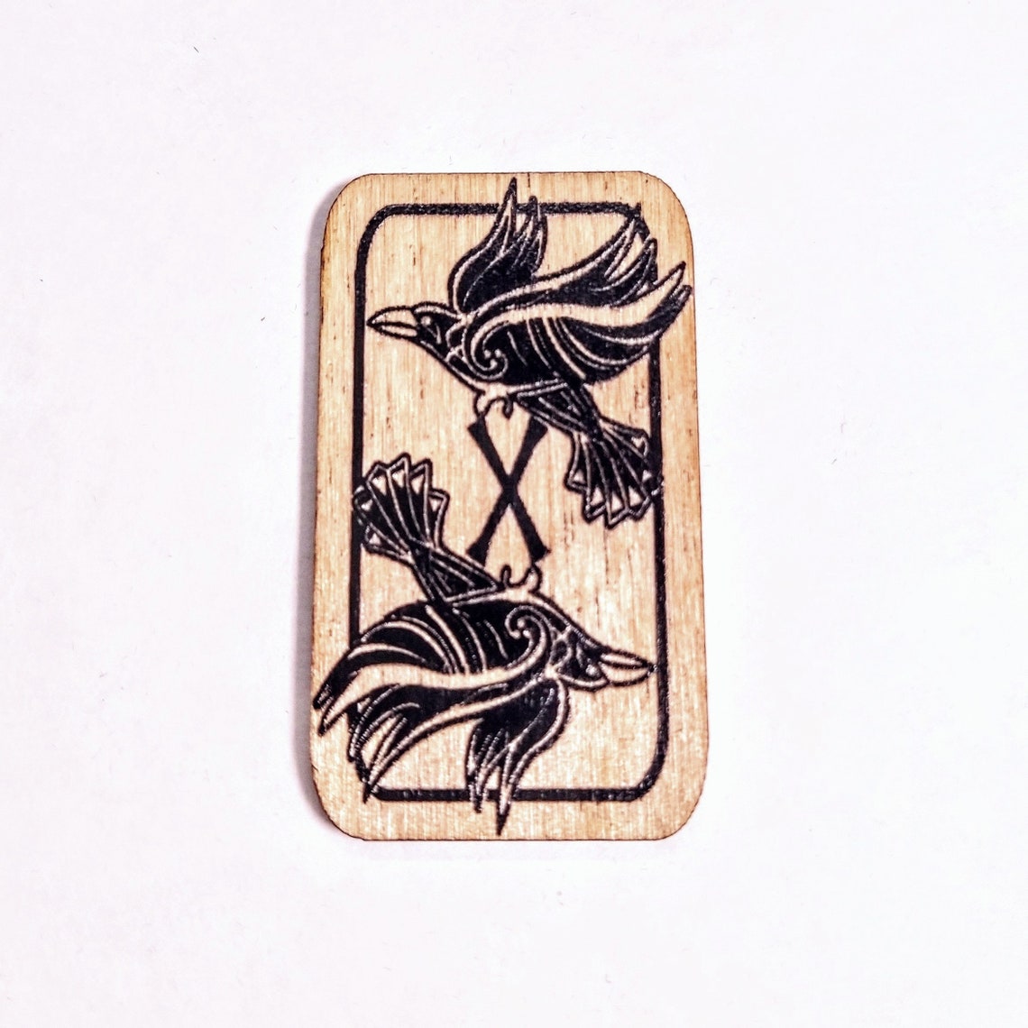 Norse Raven Rune Tile Pocket Rune Set