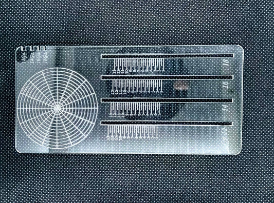 Jewelers ring gauge, ring ruler, ring blank, circle divider, jewelry tool - Inlumined Arts LLC