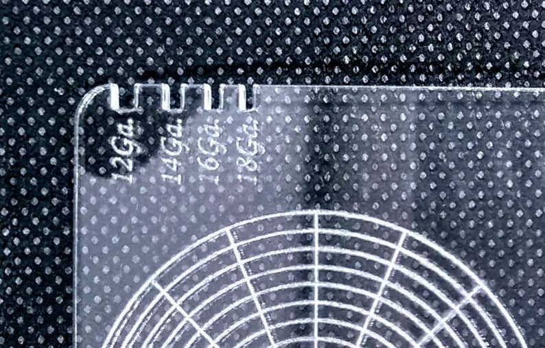 Jewelers ring gauge, ring ruler, ring blank, circle divider, jewelry tool - Inlumined Arts LLC