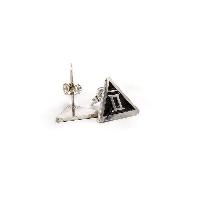Zodiac Stud Earrings sterling silver 925