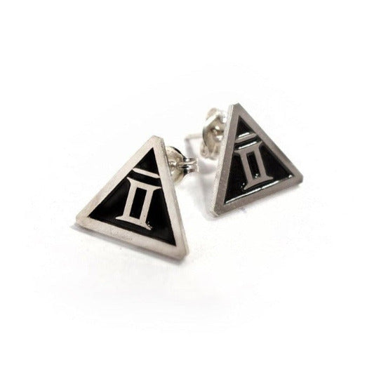 Zodiac Stud Earrings sterling silver 925