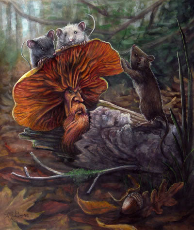"No Recourse" Mushroom Fantasy Fine Art Print