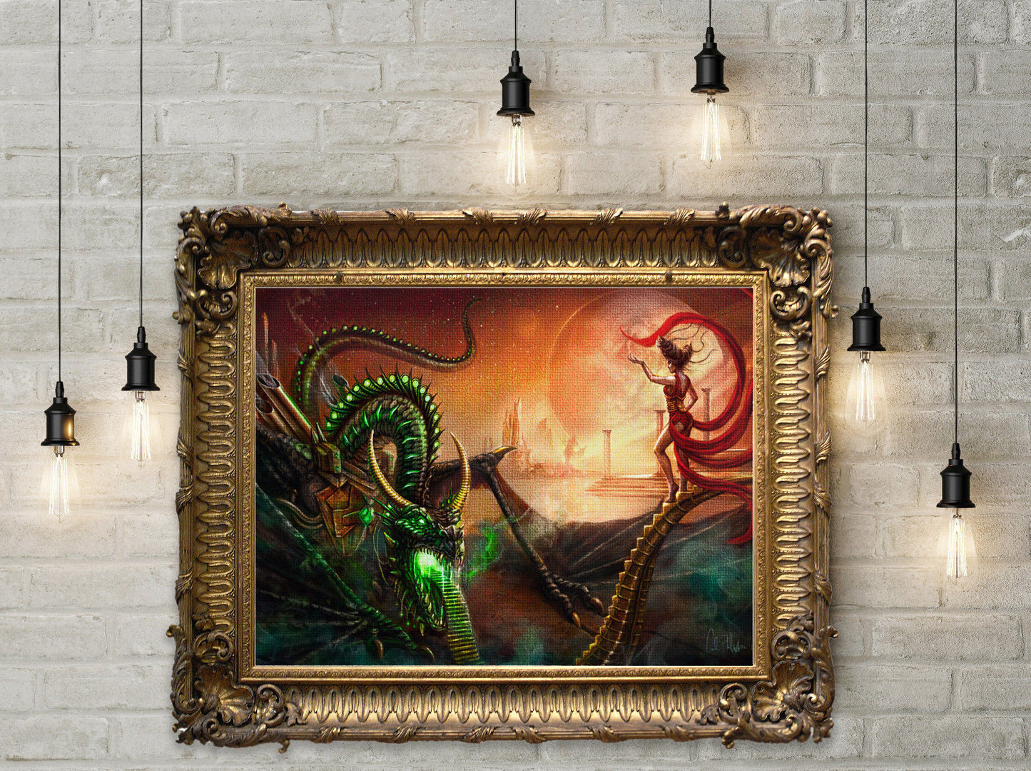 "Vith Bower Chest" Fantasy Art Canvas Print
