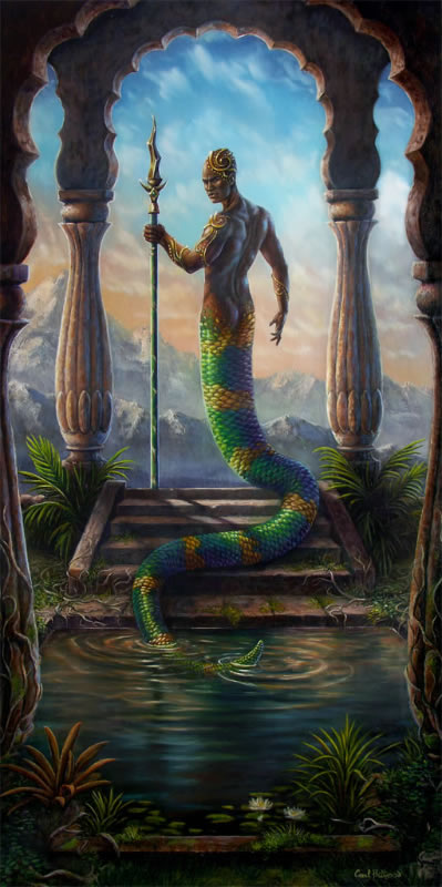 "The Sacred Pool" Fantasy Art Print