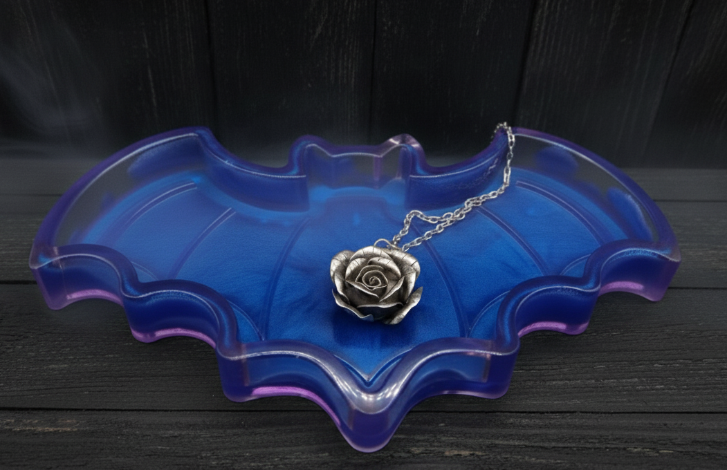 purple bat wing resin  jewelry tray organizer