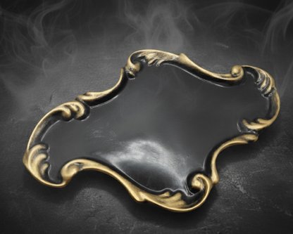black gold trinket tray