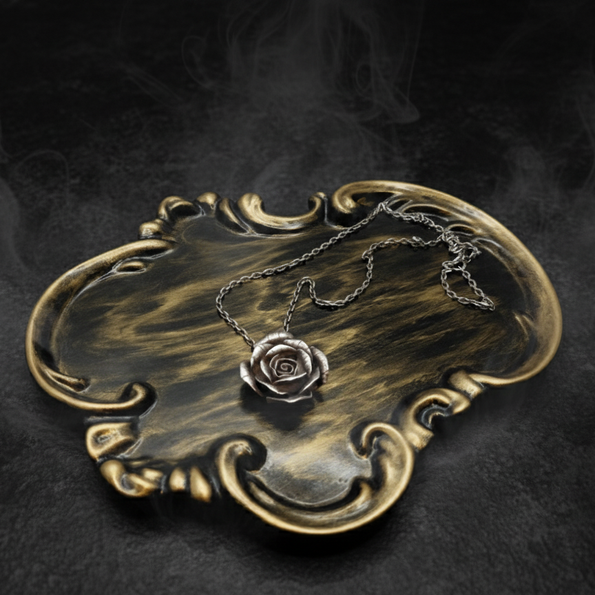 Antique Gold Trinket Tray – Baroque Resin Jewelry Trinket Dish