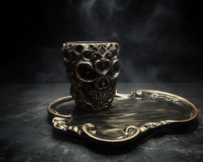 Antique Gold Trinket Tray – Baroque Resin Jewelry Trinket Dish