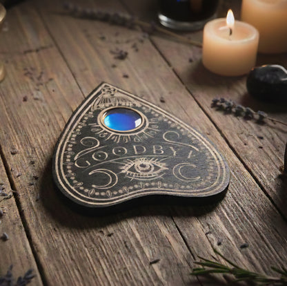 Handmade Black  Ouija Planchette coaster set