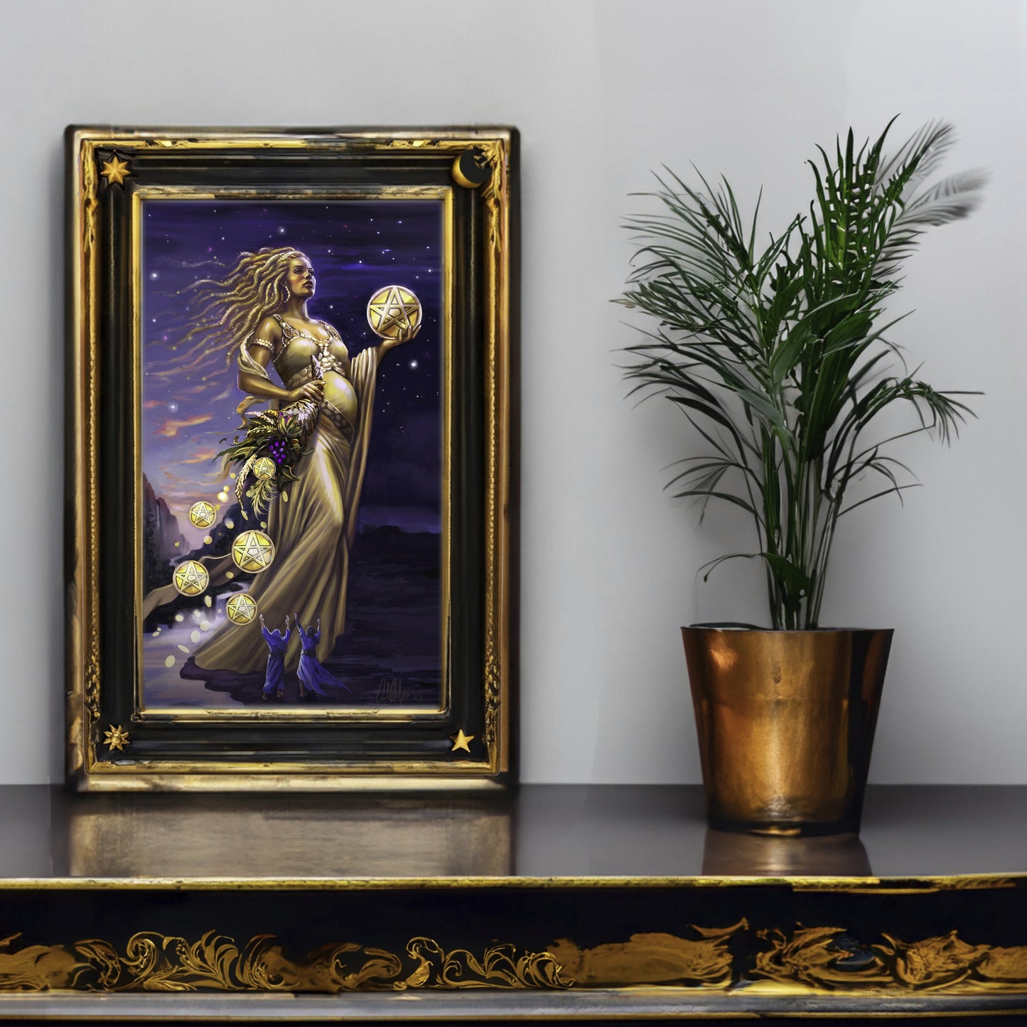 Six of Coins - Abundantia - Fantasy Tarot Art Print