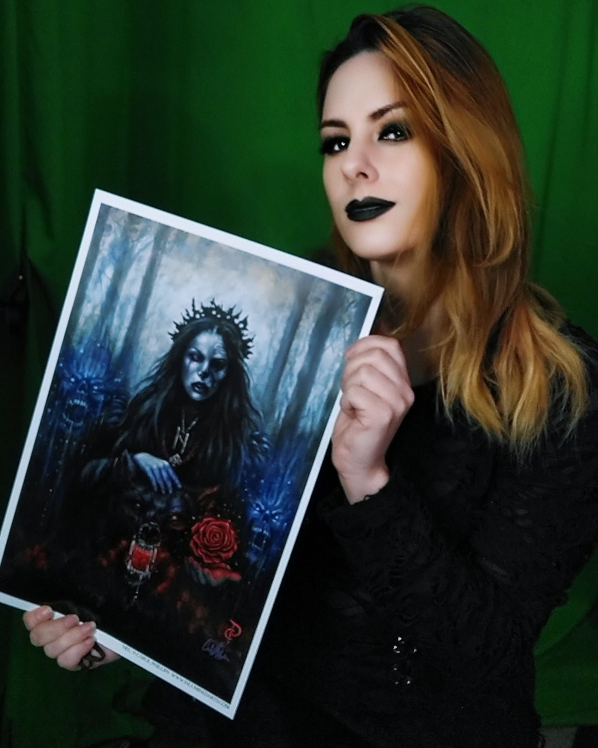 Norse Goddess Hel Fantasy Art Print  Multiple Sizes