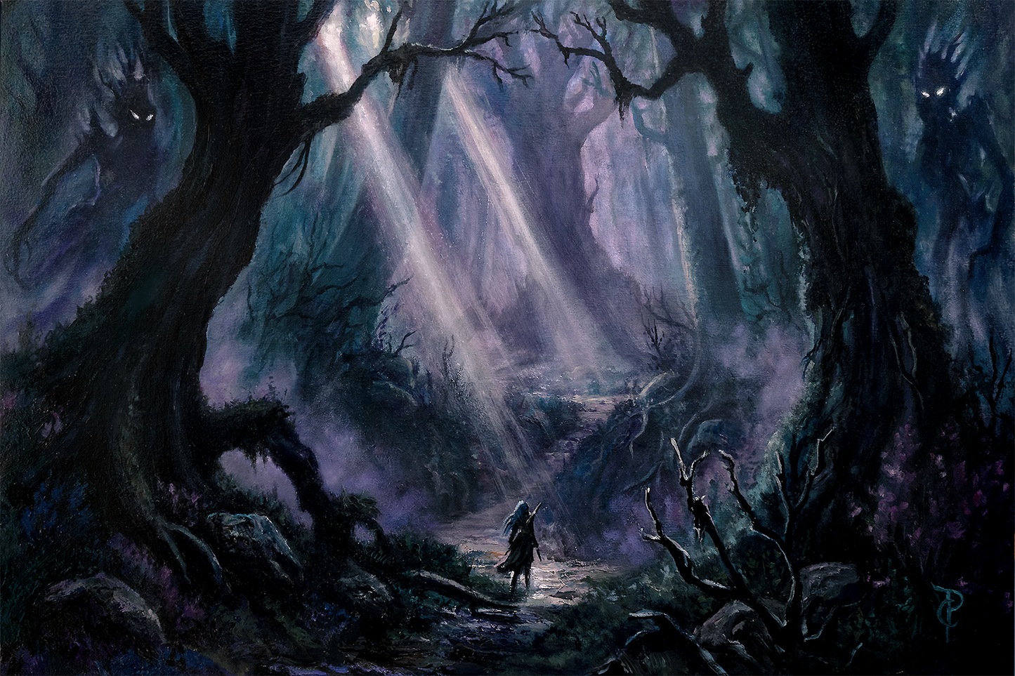 Dark Forest of Noor – Gothic Landscape Wall Art Print