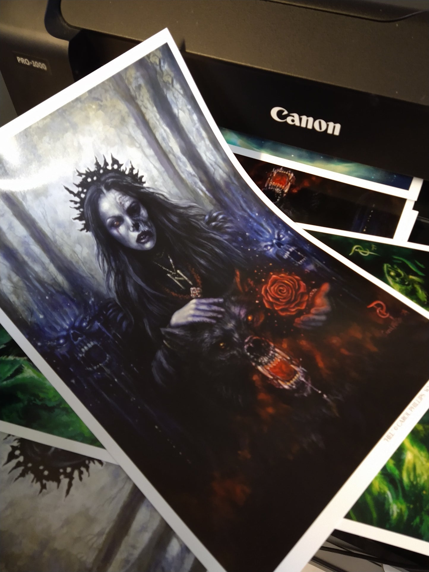 Norse Goddess Hel Fantasy Art Print  Multiple Sizes