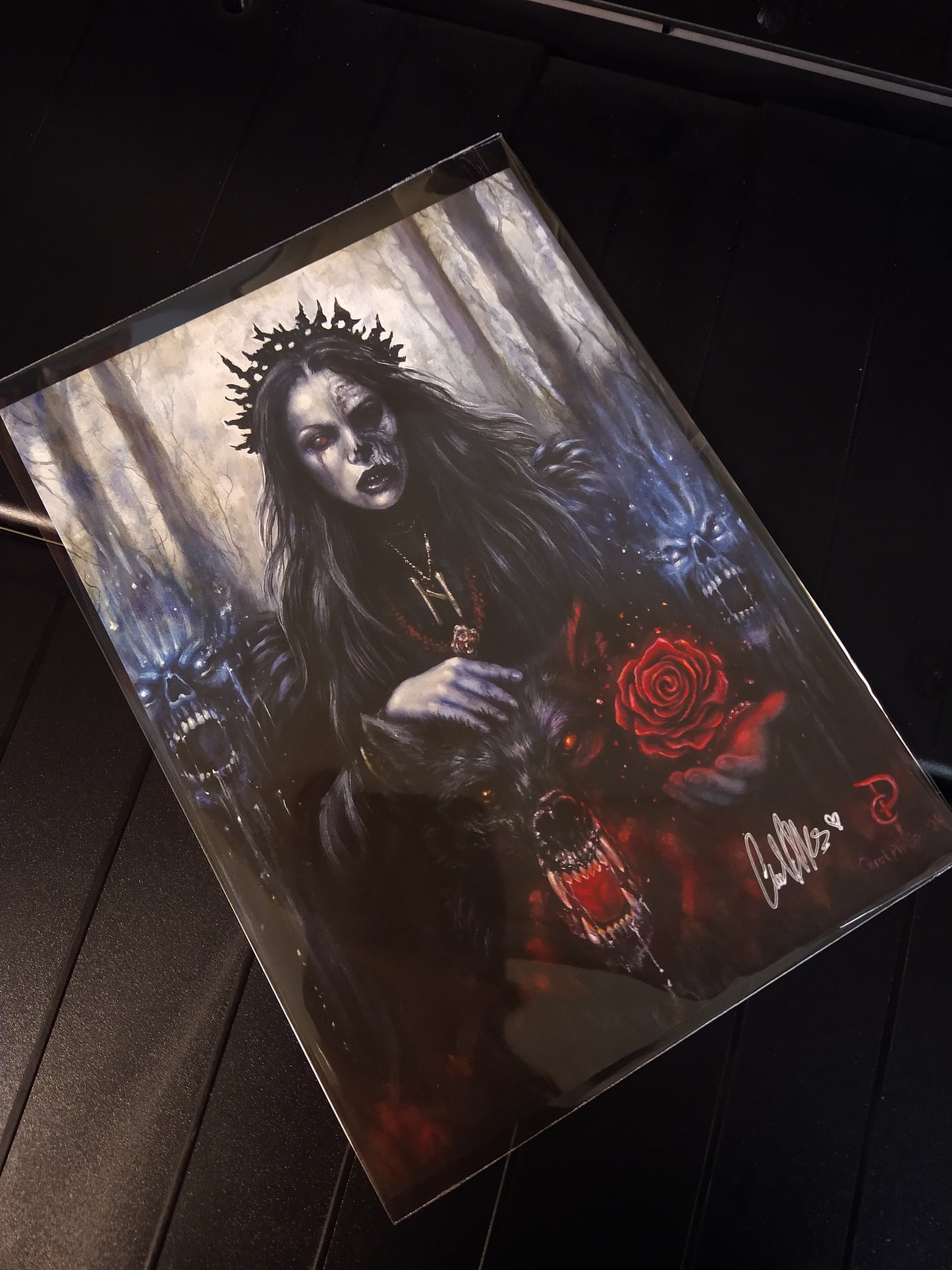 Norse Goddess Hel Fantasy Art Print  Multiple Sizes