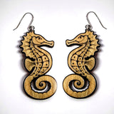 Enchanted Seahorse Earrings, Boho Beach Vibes