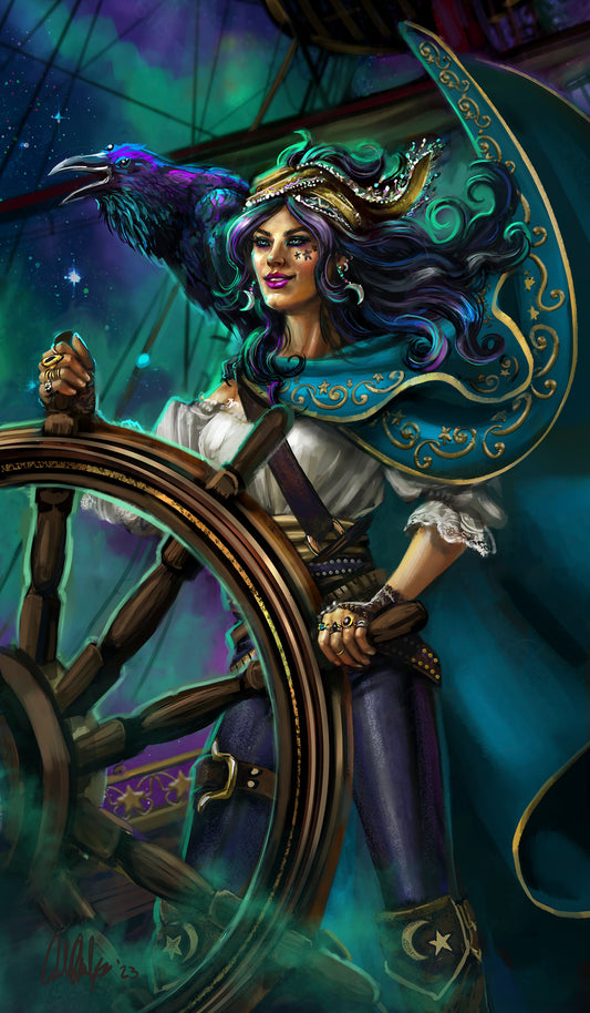 The Fool - Fantasy Tarot Card Art Print