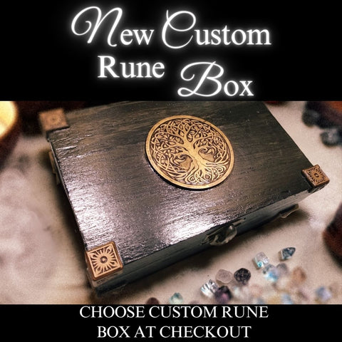 Customizable Black Wooden  World Tree Jewelry Gift Box