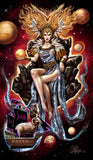 Space Freya - Fantasy Tarot Card Art Print