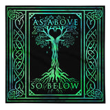 As above So Below, Tarot cloth, tree of life Altar Cloth accessory