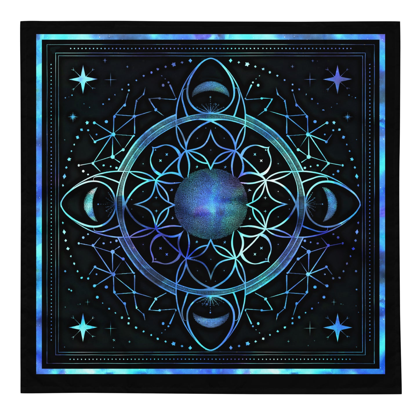 Celestial Moon tarot altar cloth divination tool tarot accessory