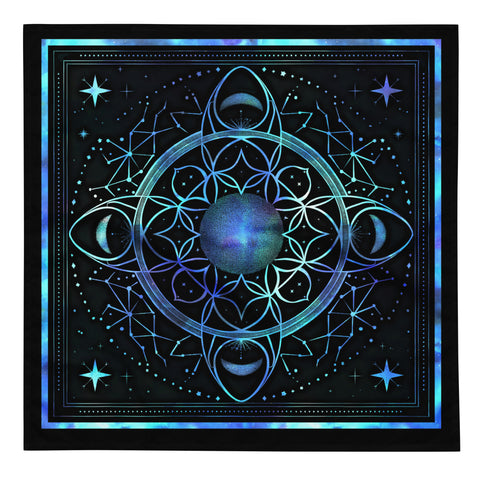 Celestial Moon tarot altar cloth divination tool tarot accessory