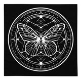 Enchanted Nocturne Moth  Crystal Grid Tarot Cloth