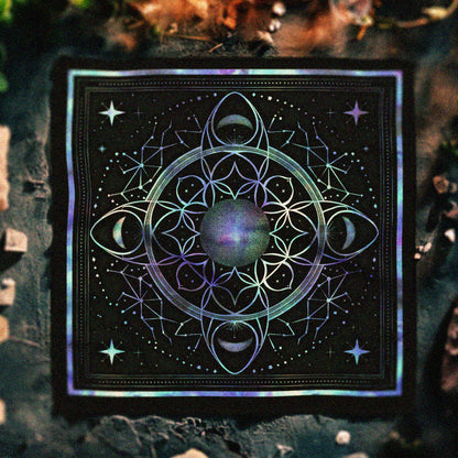 Celestial Moon tarot altar cloth divination tool tarot accessory