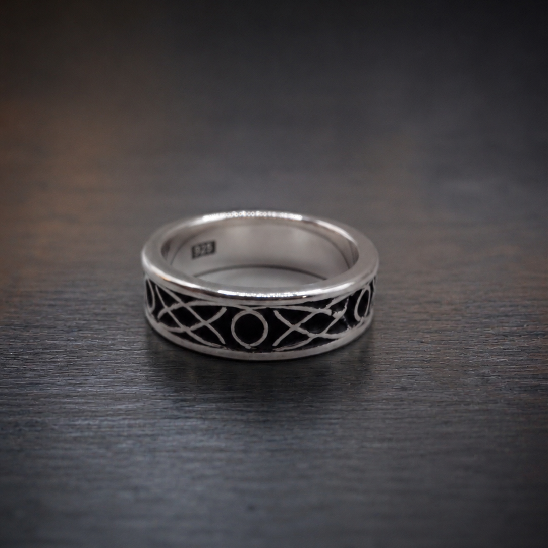  beautiful custom celtic knotwork ring personalizable, handmade gift 