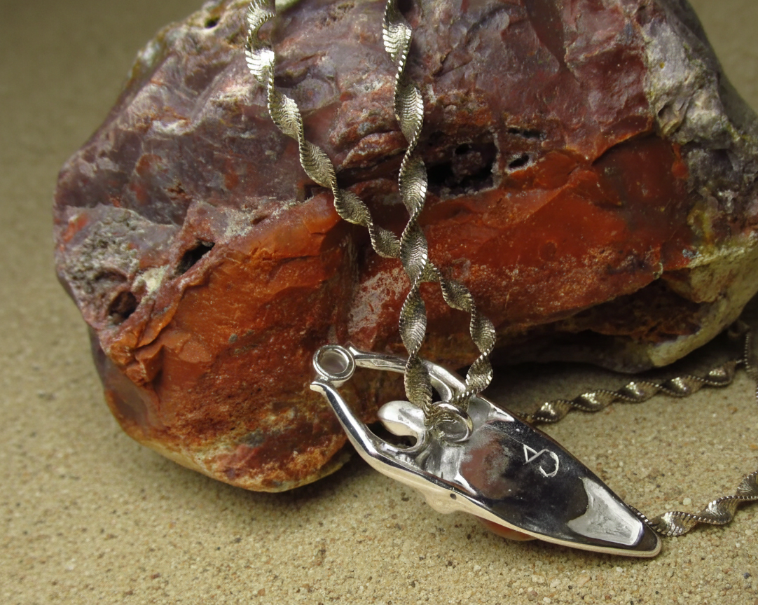 Sterling Silver Earth Goddess Pendant-Agate Moonstone  Lapis