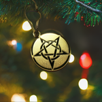 Pentacle Pentagram Star Holiday Yule Christmas ornament