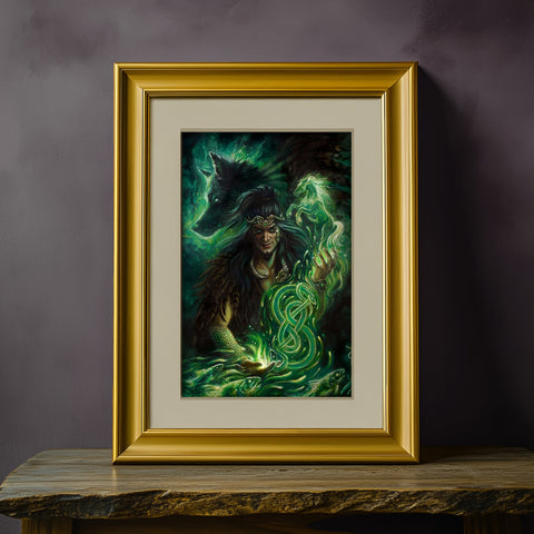 Norse God Loki Fantasy Art Print Multiple Sizes