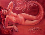 "Ruby" Limited Edition Vintage Mermaid art print