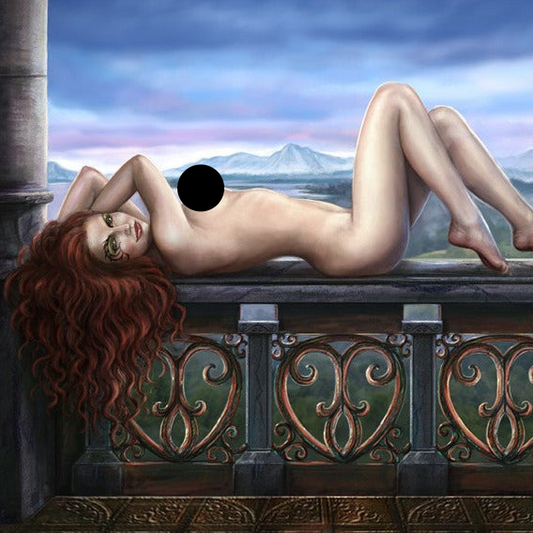 "Lady Sygillis on the Balcony"  Limited Edition Print