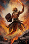 Norse God Tyr Art Print Multiple Sizes