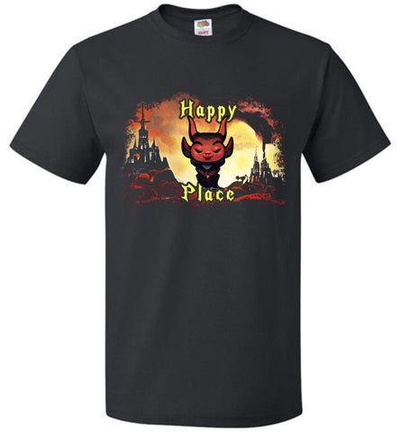 Happy Place, little devil in hell unisex shirt (s -6xl)