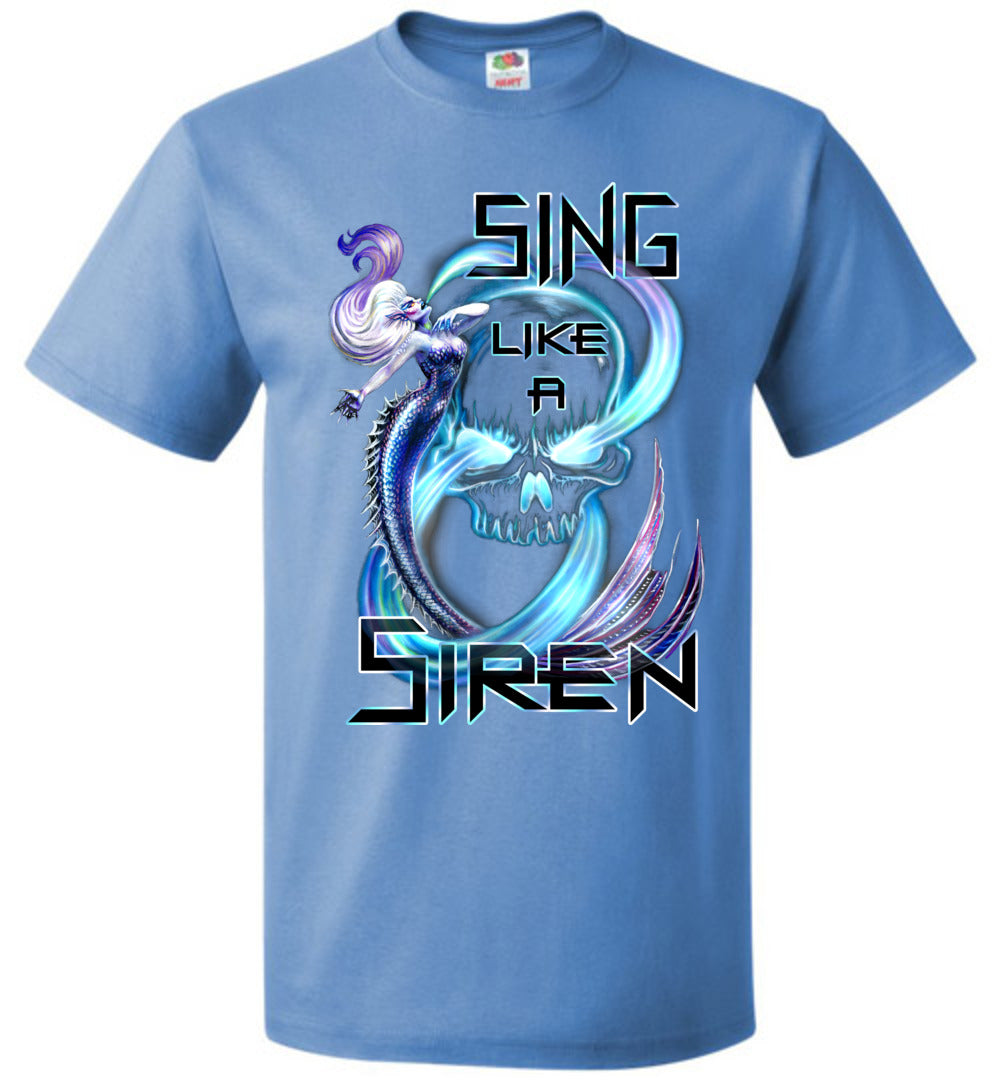 Singing Siren Plus Size  Fantasy Art mermaid  T-shirt  UNISEX   2xl-6xl - Inlumined Arts LLC