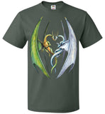 Entwined Dragons Graphic T-shirt UNISEX  (S-6XL)