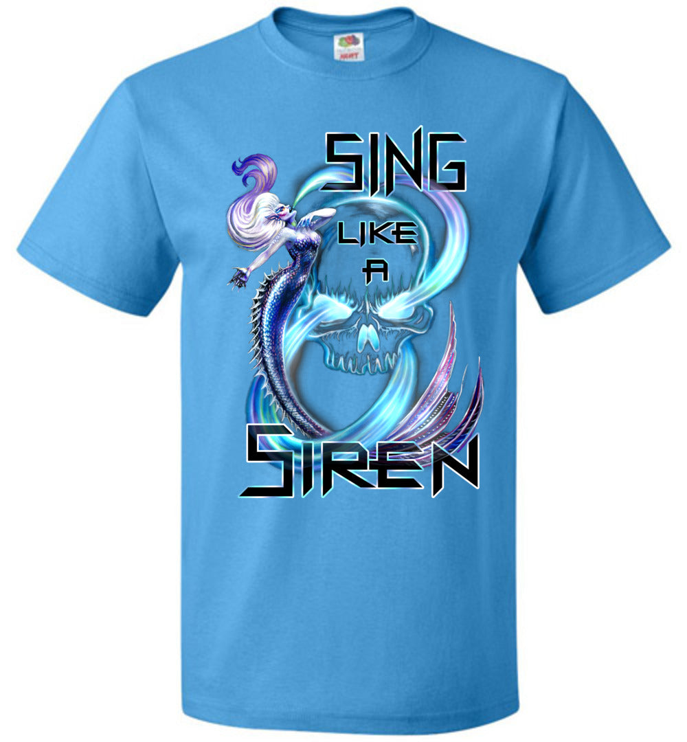 Singing Siren Plus Size  Fantasy Art mermaid  T-shirt  UNISEX   2xl-6xl - Inlumined Arts LLC
